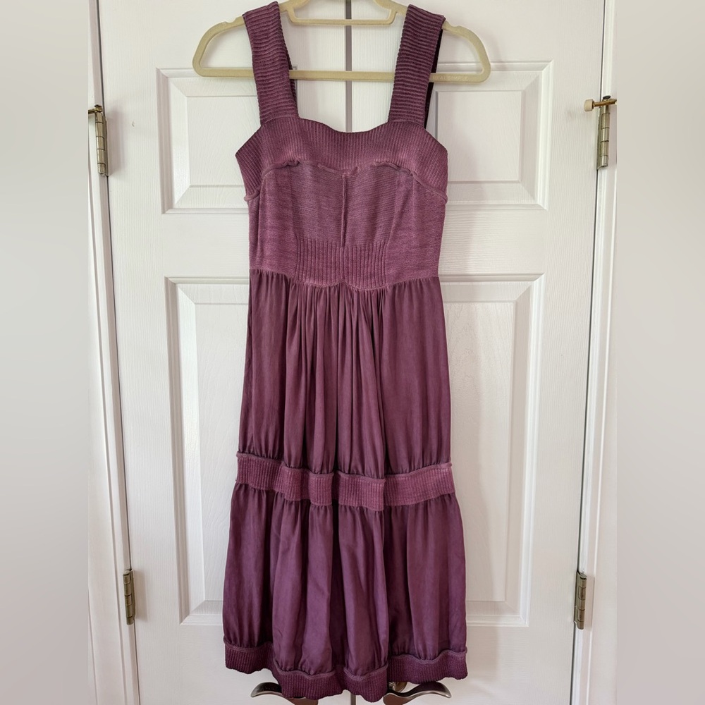 Anthropologie Mauve Midi Dress